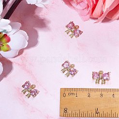 5 ciondoli in ottone con micro pavé di zirconi cubici&nbsp;KK-SZ0006-84