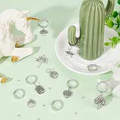 Набор для самостоятельного изготовления регулируемых колец с подвесками&nbsp;DIY-UN0004-87