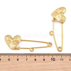 Broche con pasadores de seguridad de acero inoxidable 304 con forma de corazón radiante.&nbsp;SA-CBA098D-15C-G01
