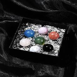 Лечебные круглые украшения из натуральных и синтетических драгоценных камней AJEW-FS0001-13A