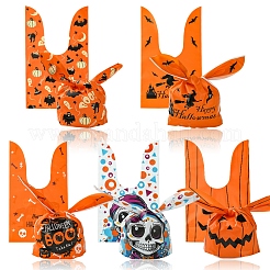 50 шт. 5 пластиковых пакета для конфет на Хэллоуин в форме кролика ABAG-FS0001-08B