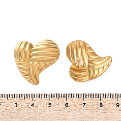 Серьги-гвоздики из нержавеющей стали 304 для женщин EJEW-K306-03G