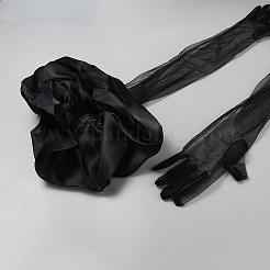 Lange Spitzenhandschuhe aus Polyester für die Hochzeitsfeier der Braut&nbsp;AJEW-WH0696-139B