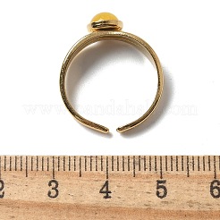 Круглые натуральные смешанные кольца из камня RJEW-C119-01G