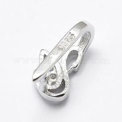 Антикоррозийное родиевое покрытие 925 стерлинговое серебро микропаве кубические цирконии подвески баилы X-STER-P034-25P