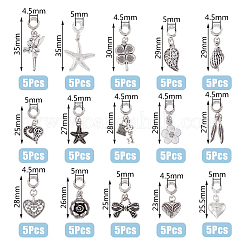 30шт 15 стиля сплава европейские висячие подвески в тибетском стиле FIND-FH0008-46