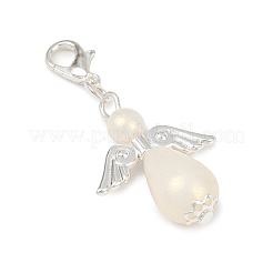 Ангел абс пластик имитация жемчуга кулон украшения&nbsp;HJEW-JM03423