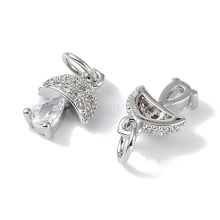 Стойки обшивки латунь микро проложить кубическую прелесть диоксида циркония&nbsp;KK-E110-12P