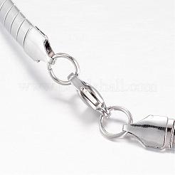 Не тускнеющие ожерелья из нержавеющей стали 304 NJEW-D274-03P