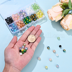 200шт 10 цвета хрустящие стеклянные бусины&nbsp;CCG-YW0001-23