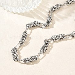 6 mm lange byzantinische Ketten aus Edelstahl 304 für Damen&nbsp;NJEW-G201-04P