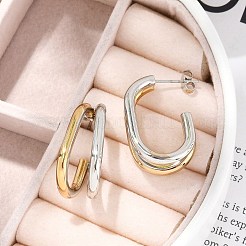 Серьги-гвоздики из нержавеющей стали 304&nbsp;EJEW-M070-21PG-01