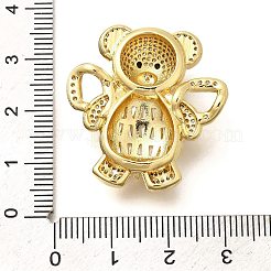 Покрытие стойки латунь микропаве прозрачные подвески из кубического циркония KK-M309-25G