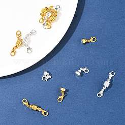 12 комплект 2-х цветных латунных магнитных застежек-конвертеров&nbsp;KK-FS0001-95