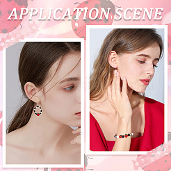 300шт бусины из полимерной глины ручной работы CLAY-SC0002-24B