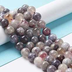 Fili di perle di tormalina fiore di prugna naturale&nbsp;G-I355-01C-01