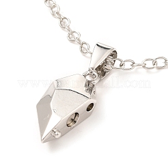 Conjuntos de collares pendientes de corazón de aleación de chapado en rack&nbsp;NJEW-B081-08C