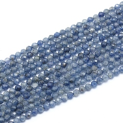 Natürliche Iolith / Cordierit / Dichroit Perlen Stränge, facettiert, Runde, 2.5 mm, Bohrung: 0.4 mm, ca. 147 Stk. / Strang, 15.55 Zoll (39.5 cm)
