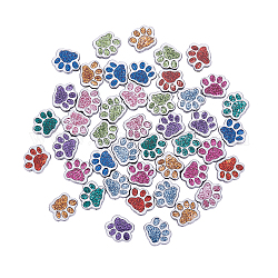 Pandahall 45 шт. животное кошка и собака лапа подвески подвески хрустальные бусины ювелирные изделия выводы для изготовления ювелирных изделий diy браслет (многоцветный)