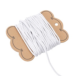 Arricraft cordón de algodón encerado chino 10m, blanco, 2mm, 10 m / bolsa