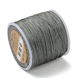 Нейлоновая нить, китайский вязать шнур, серые, 0.8 мм, около 109.36 ярда (100 м) / рулон