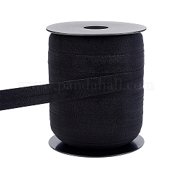 Polyamide Elasticity Ribbons, for Sewing Craft, Black, 5/8 inch(16mm), 100m/roll