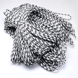 7 Innenkerne Polyester- & Elasthan-Kordelseile, zur Herstellung von Seilarmbändern, weiß, 4 mm, ca. 109.36 Yard (100m)/Bündel, 420~500 g / Bündel