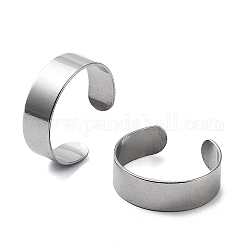 304 anelli gemelli in acciaio inox, anelli aperti, Anelli a banda larga, colore acciaio inossidabile, 6mm, diametro interno: 17.5mm