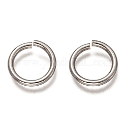304 Edelstahl Ringe springen, offene Ringe springen, runden Ring, Edelstahl Farbe, 15x2 mm, Innendurchmesser: 11 mm