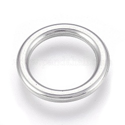 304 anelli di collegamento in acciaio inox, anello, colore acciaio inossidabile, 19x2mm