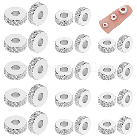 UNICRAFTALE About 90pcs 6/7/8mm Stopper Beads with Rubber Inside Metal  Slider Beads Stainless Steel Bead Spacers for Jewelry Making Findings DIY