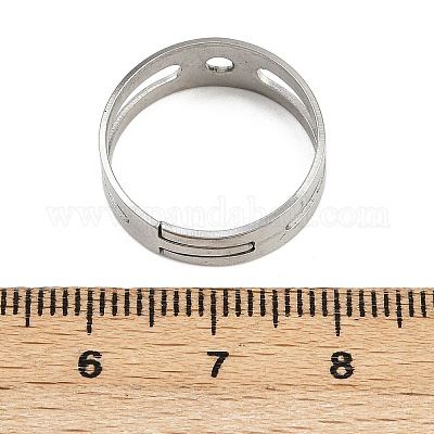 Оправы колец из хирургической нержавеющей стали 316L STAS-C125-03P-1