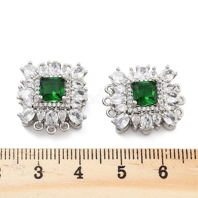 Латунные микро проложить кубического циркония магнитные застежки KK-C066-06P-1