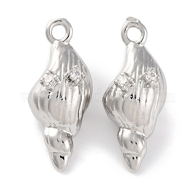 Латунные подвески с прозрачными кубическими цирконами KK-S403-06P-1