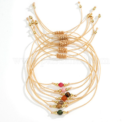 Повседневные латунные бусины цвета хаки JA4012-1