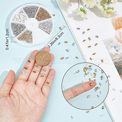 420шт 6 стиля стеклянный бисер SEED-CN0001-13-1