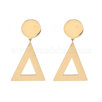 Серьги-гвоздики из нержавеющей стали 304 EJEW-Z098-15G-1