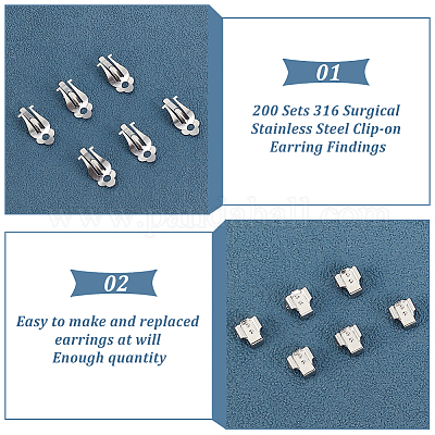200 комплект клипс из хирургической нержавеющей стали 316 STAS-DC0011-89-1