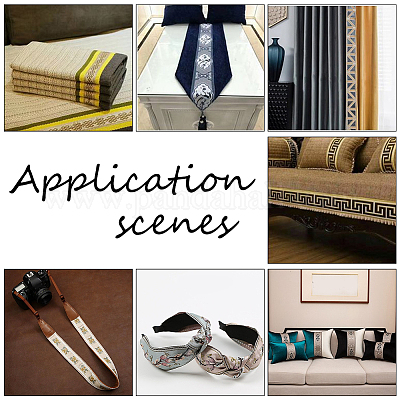 Жаккардовые ленты из синели SRIB-NB0001-14A-1