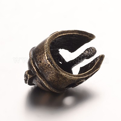 Сплавочные овальные бусины тибетского стиля  PALLOY-E420-AB-NF-1