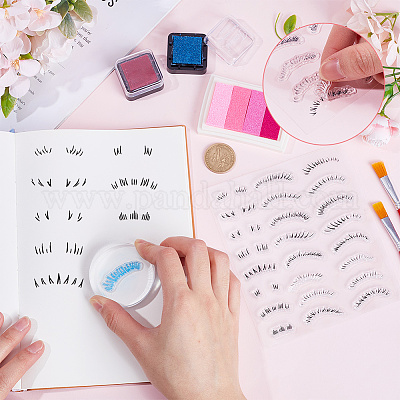 Силиконовый штамп для ресниц MRMJ-WH0075-102-1