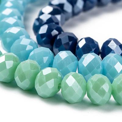 Chapelets de perles en verre électroplaqué&nbsp;EGLA-X0007-01F-8mm-1