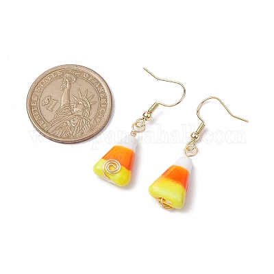 Серьги с подвесками ручной работы в стиле лэмпворк EJEW-JE05869-1