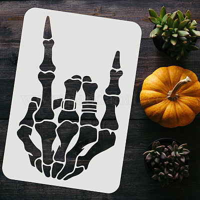 FINGERINSPIRE Woman Tree Painting Stencil, 21 x 29.7 cm, Branches, Leaves, Plast