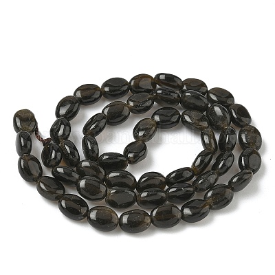 Естественный золотистый отлив обсидиан бисер пряди G-Z006-A40-1