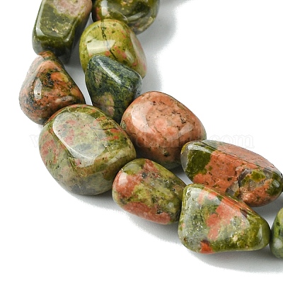 Природные Unakite бисер нитей G-G117-B03-01-1