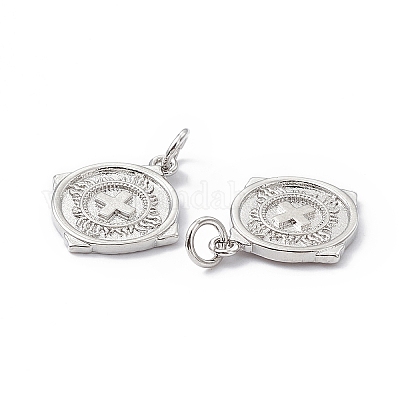 Покрытие стойки латунь микропаве прозрачные подвески из кубического циркония KK-B065-12P-1