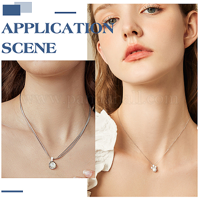 15 шт. 3 стиля 925 застежки-кнопки из стерлингового серебра STER-ME0001-19-1