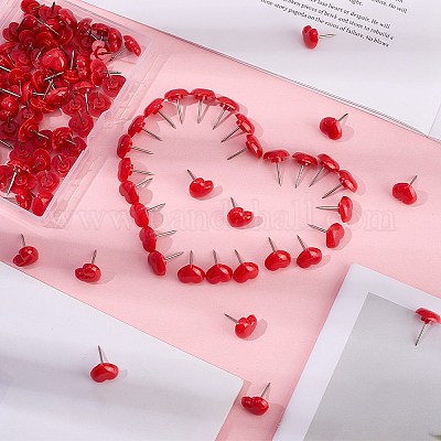 Пластиковая кнопка в форме сердца FIND-WH20003-88A-1