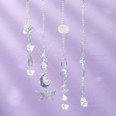 Наборы для самостоятельного изготовления бусин из натурального лепидолита/фиолетовой слюды и сережек из нержавеющей стали DIY-FS0008-13-1